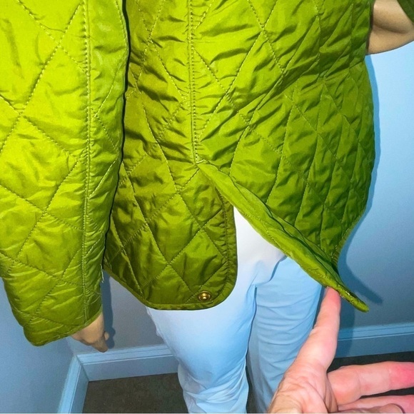 Lands' End Quilted Zip-Up Jacket – Green – Size Medium - Picture 4 of 10